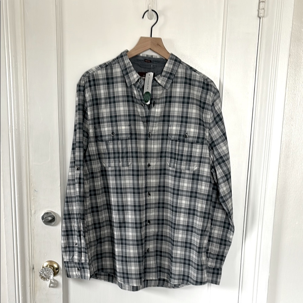 Men’s Twill Plaid Button-Up